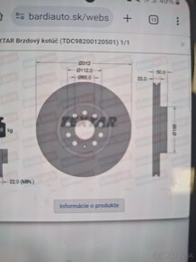 Brzdove kotuce TEXTAR PRO+ - 4