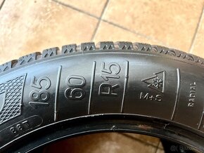 185/60 R15 zimne pneu 2 ks - 4