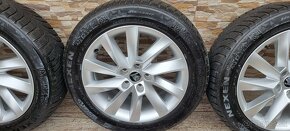 Predám Skoda Stratos elektrony 5x112 215/55r17 NEXEN ZIMNÉ - 4