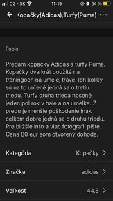 Predám kopačky,turfy - 4