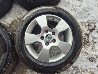 Predám elektróny 5x112r15 originál Škoda zn. RONAL - 4