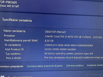 PREDÁM POČÍTAČ HP PRODESK 400 G1 PO GENERÁLNOM UPGRADE - 4