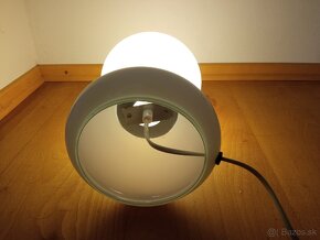 Retro bílá skleněná lampa - 4