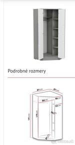 Priestranná rohová skriňa - 4