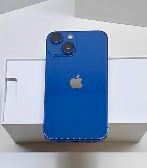 iPhone 13 Mini Blue BATERIE 100% TOP - 4