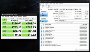 2TB SSD disk M.2 2230 NVMe WD PC SN740 – Používaný 33 h - 4