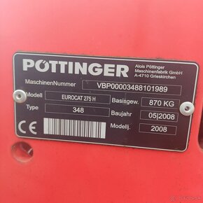 Disková kosačka pottinger nova cat 275H - 4