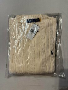 Ralph Lauren Cable-Knit Cotton Jumper, velkost XL - 4