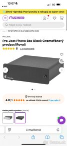 Pro-Ject Phono Box Black Gramofónový predzosilňovač - 4