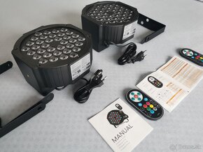 Led par reflektor RGB na diaľkové ovládanie, dmx - 4