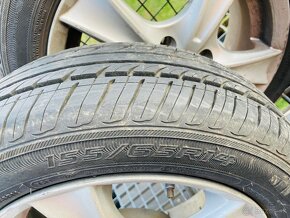 Letna sada hlinikove disky + letne pneu 155/65 R14 - 4