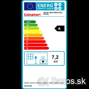 Krbove kachle ÇALIŞKAN Mini fireplace stove 304-3D - 4