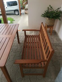 Záhradné sedenie, drevené - 4