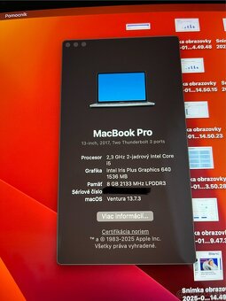 Apple Macbook pro 2017 250GB - 4