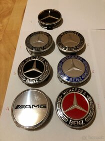 Predám stredové krytky (pukličky) Mercedes - priemer 75 a 60 - 4