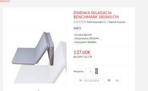 Skladacia gymnastická žinenka BenchK Zafuer 180x60x6 - 4