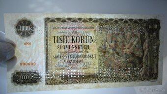 1000 KORÚN SLOVENSKÝCH 1940 ANULÁT - 4