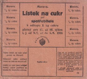 Staré prídelové listy na cukor a na mydlo - 4