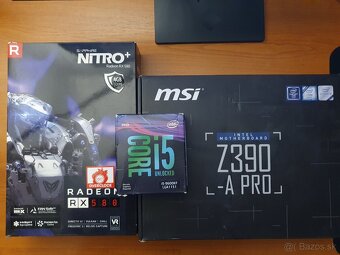 PC zostava: RX 580 + i5 9600KF + Z390-A PRO + 16GB DDR4 - 4