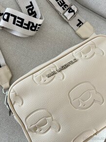 Crossbody kabelka Karl Lagerfeld béžová - 4