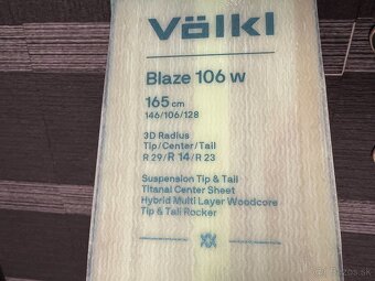 165 cm skialp/freeridove lyze Volkl Blaze 106W - 4