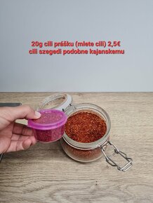 Čerstvé čili (chilli prasok) + mleté čili - 4