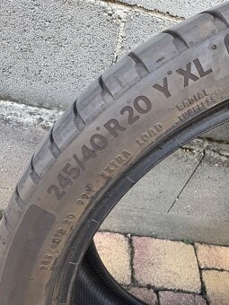 Predám letne pneumatiky 245/40 R20 XL Continental - 4