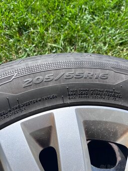 Predám plechové disky letné 205/55 R16” VW Škoda - 4