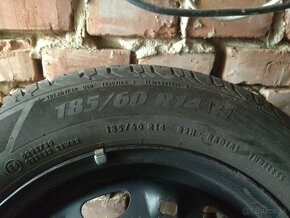 Disky oceľové 14" VW koncern+pneu 185/60R14 - 4