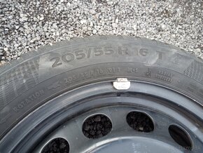 Predám 4ks zimné pneu Continental 205/55R16 na diskoch 5x112 - 4