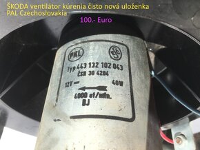Nový ventilátor kúrenia na Škoda 110 original ČSSR - 4