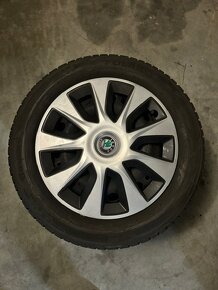 Zimná sada Škoda Fabia 185/60 R15 88T + plechové disky - 4