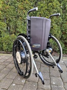 invalidny vozik 44cm +pridávne el, kolesa E Motion - 4