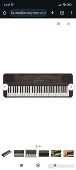 Yamaha PSR-E360 Keyboard s dynamikou Dark Walnut - 4