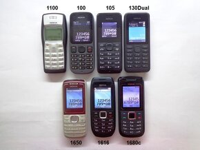 NOKIA 1100 - 100 - 105 - 130 - 1650 - 1616 - 1680c - 4