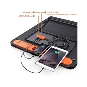 Jackery SolarSaga 100W Solárny panel s USB portamy-nový - 4