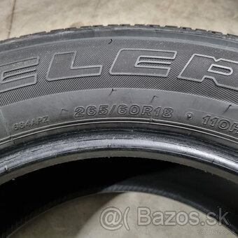 Letné pneumatiky 265/60 R18 BRIDGESTONE DOT2519 - 4