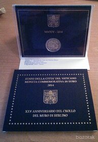 Vatikan San Marino pamatne 2 euro BU mince - 4