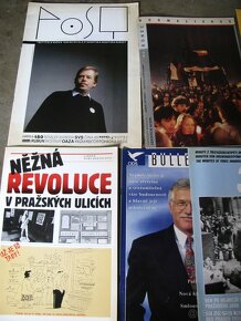 REVOLUCIA, HAVEL, VOLBY, REKLAMNÉ TISKOVINY, STARÉ NOVINY - 4