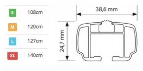 Strešné nosiče Nordrive 120cm - 4