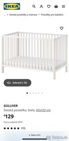 Detska postielka IKEA Gulliver + matrac Skönast - 4