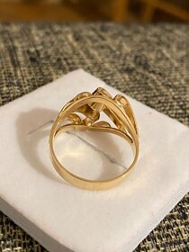 Damsky zlatý  prsten 14karat - 4