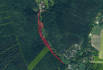 Prašník - 1.214 m2 POZEMOK NA CHATU v lesíku - 4