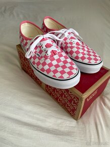 Nové Vans Authentic checkerboard pink (39) - 4