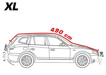 Ochranná plachta proti krupobitiu SUV Automax XL - nová - 4