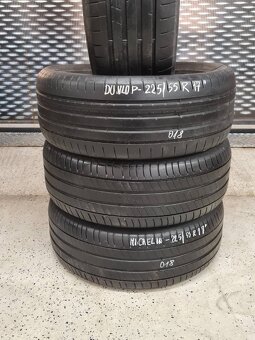 2x Dunlop 225/55 , Michelin 225/55 R17 letné pneu - 4