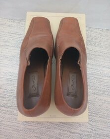 Prechodné kožené topánky dámske - 4