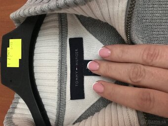 TOMMY HILFIGER pánsky svetrik na zips L/XL - 4