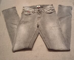 Tommy Hilfiger šedé slim straight streč - 4