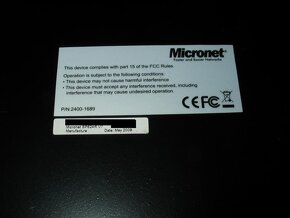 24-portový 100Mbit switch Micronet SP624R V7 - 4